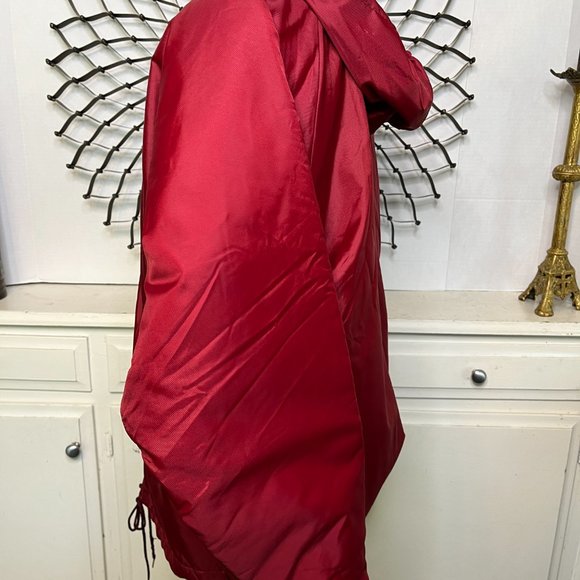 Vtg Rennoc Classic Nylon Varsity Jacket Sherpa/Quilted Lined Maroon Windbreaker - Picture 5 of 14